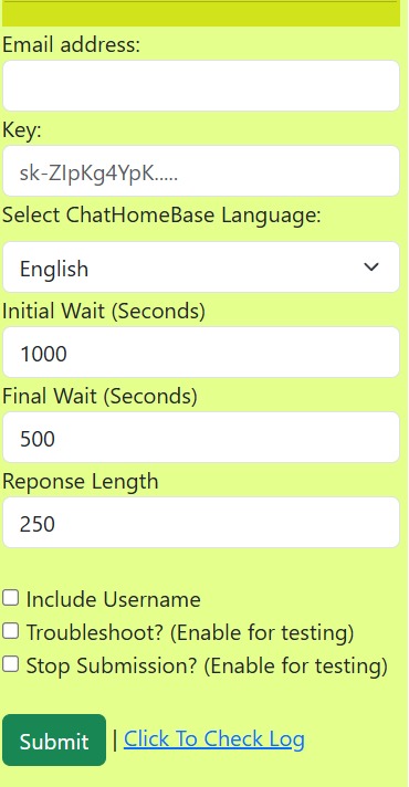 ChatHomeBase Bot Interface